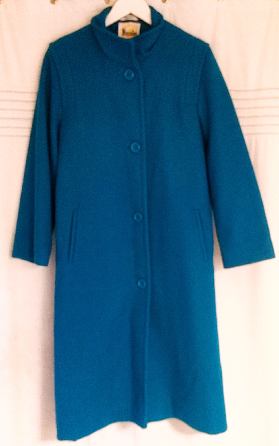 Vintage Niccolini Teal Wool Coat