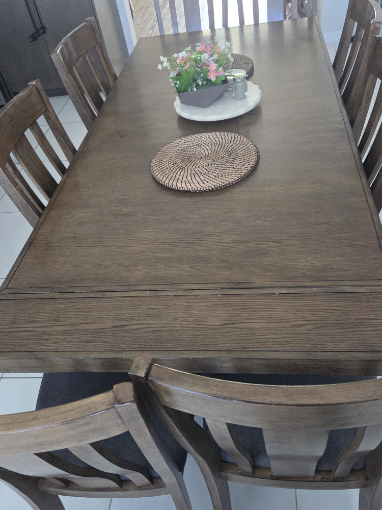 Dining Table with 6 Chairs - Wood - photo 4