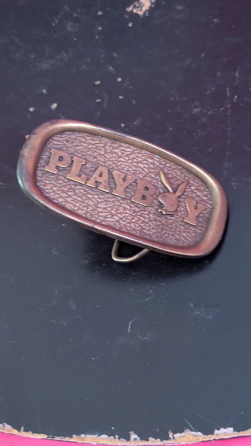 Vintage Playboy Rabbit Head Belt Buckle image indicator(4)
