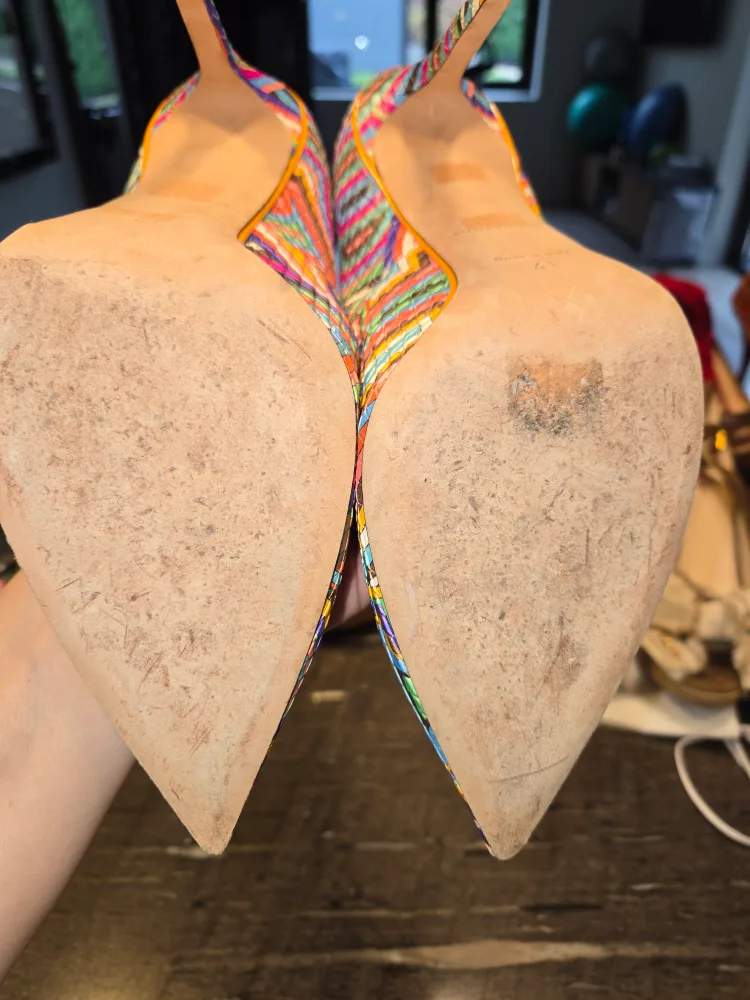 Emilio Pucci Multicolor Patterned Heels - Size 41 image indicator(7)