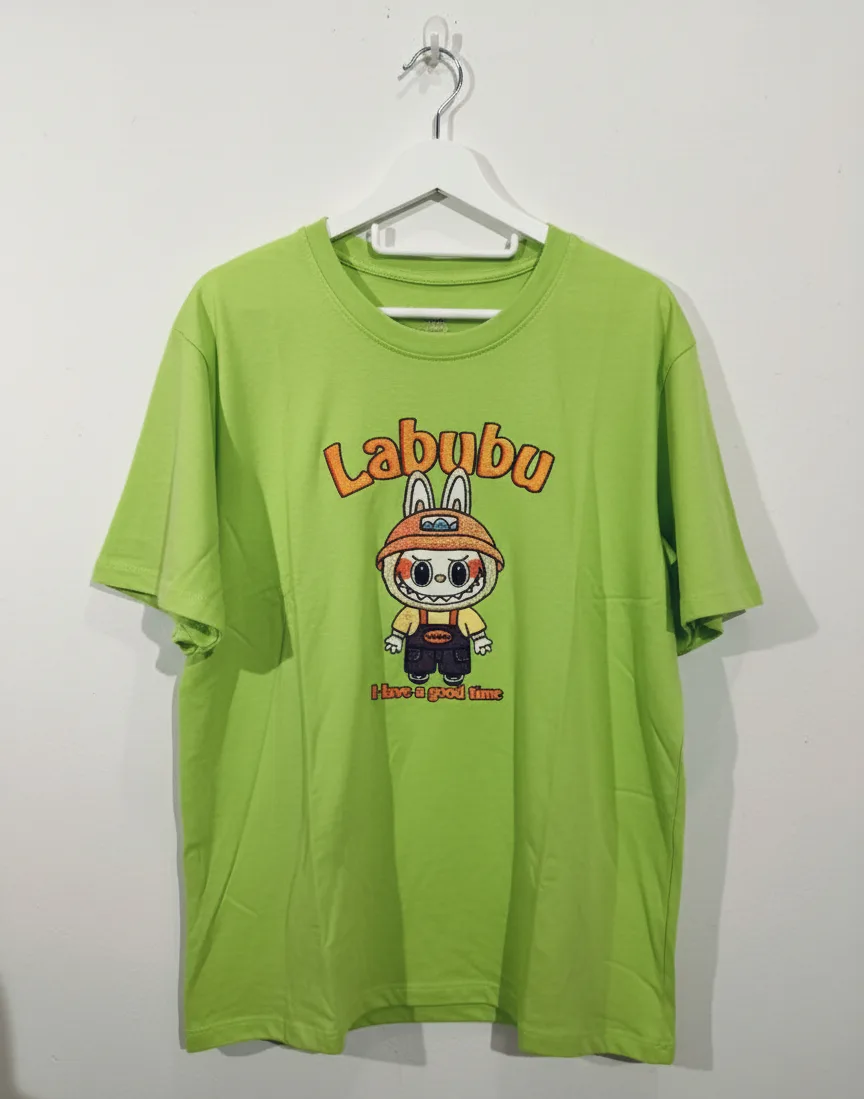 🧡Cute Labubu Print T-Shirt XL – Perfect for Home + Freebie!”