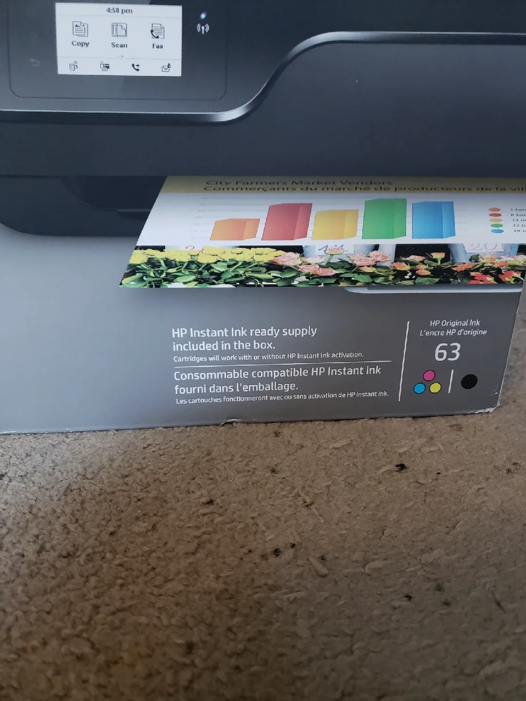 NEW! WIRELESS,  INK Ready,OfficeJet 3830 All-in-One Printer image indicator(4)