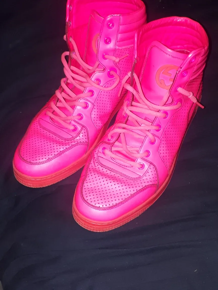 Gucci High-Top Sneakers - Pink image indicator(3)