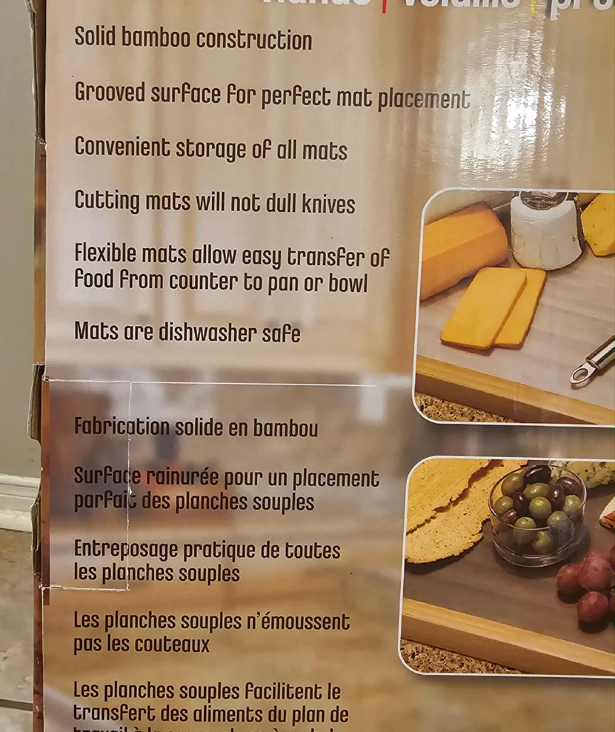 Multi-Coloured Seville Classics 7 Colour-Coded Chopping Mats image indicator(3)