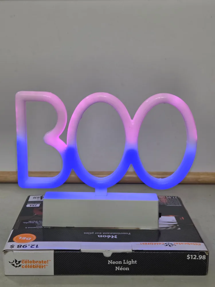 Celebrate It! BOO Neon Light Halloween Decor image indicator(4)
