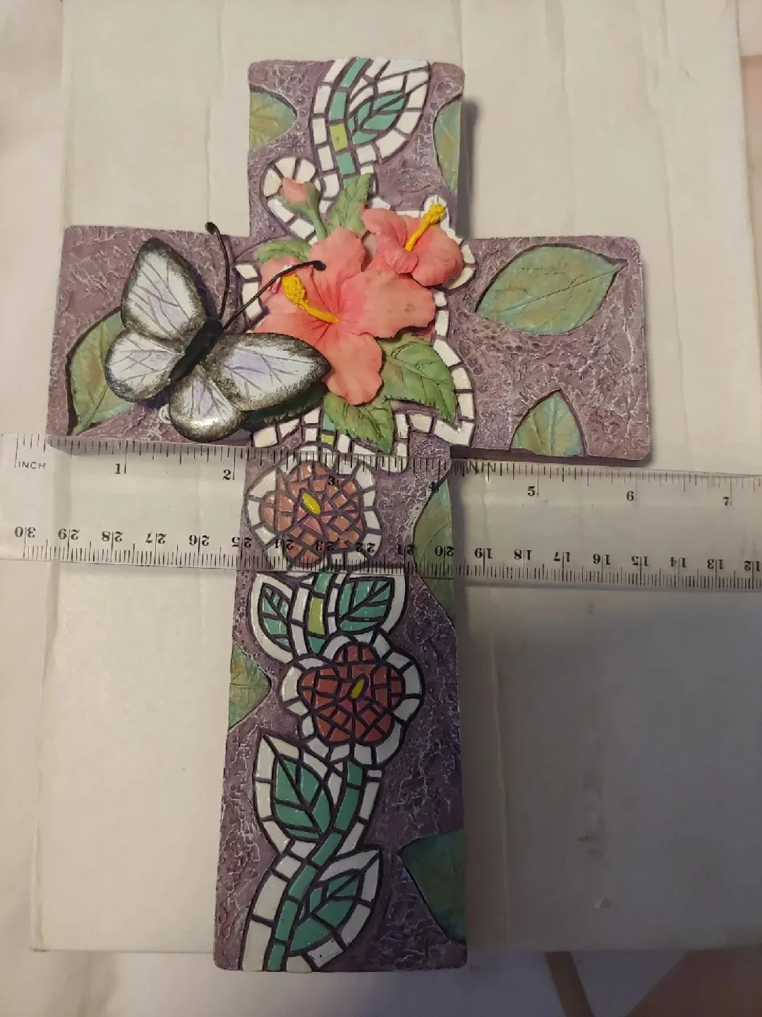 Decorative Floral Cross with Butterfly 🧡 image indicator(5)