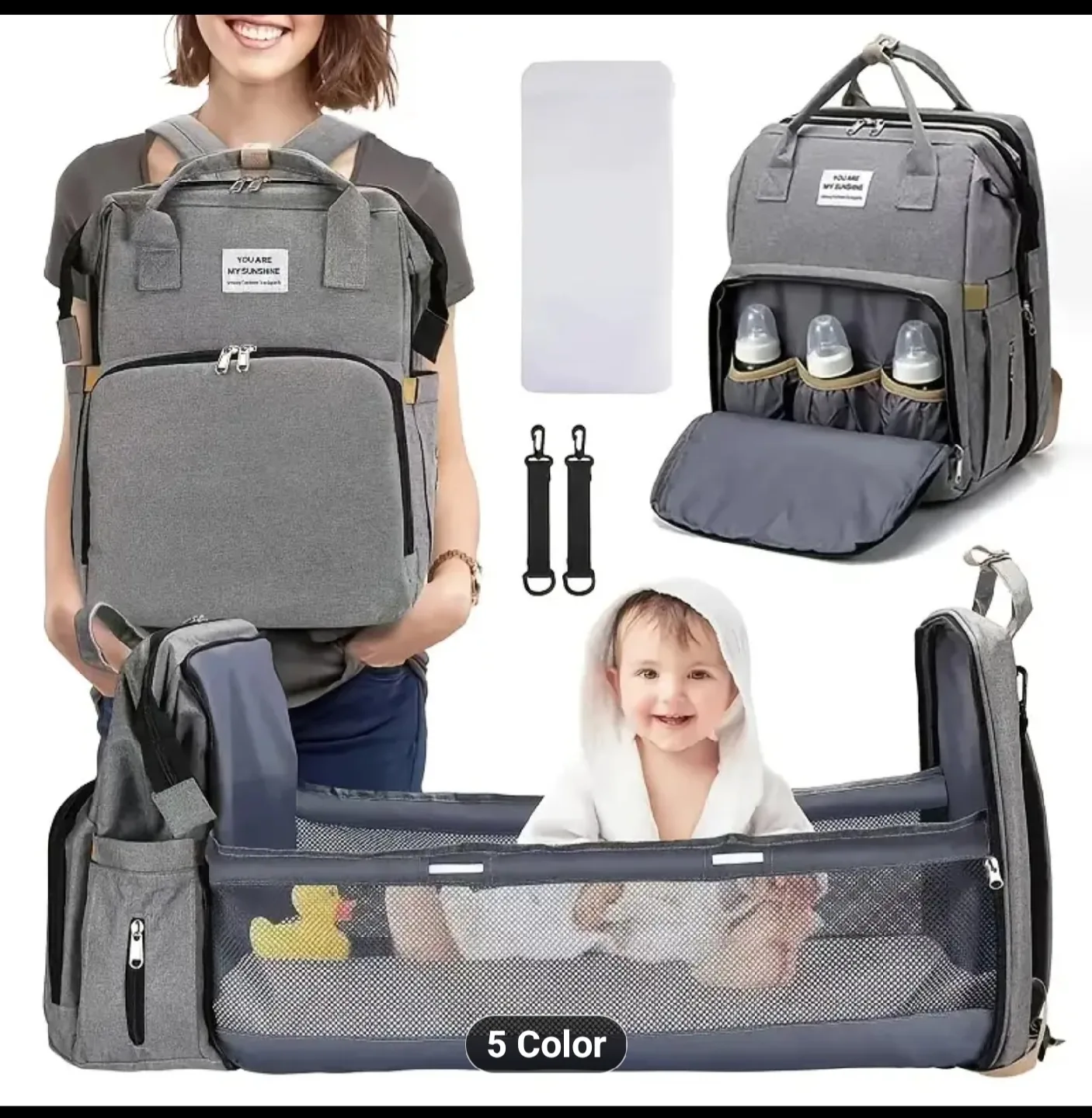 SayOneYes Baby Diaper Bag Backpack image indicator(7)