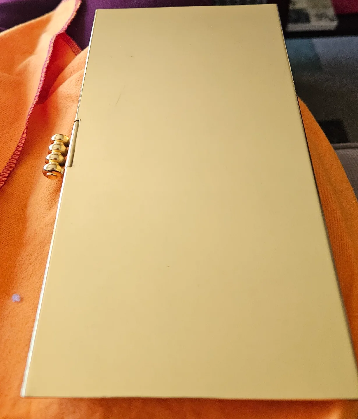 Vintage Poree Gold Tone Cigarette Case image indicator(4)