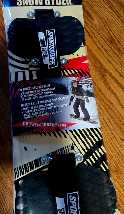 SNOWBOARD - SportsStuff Wood Snowboard - Beginner's Kids image indicator(8)