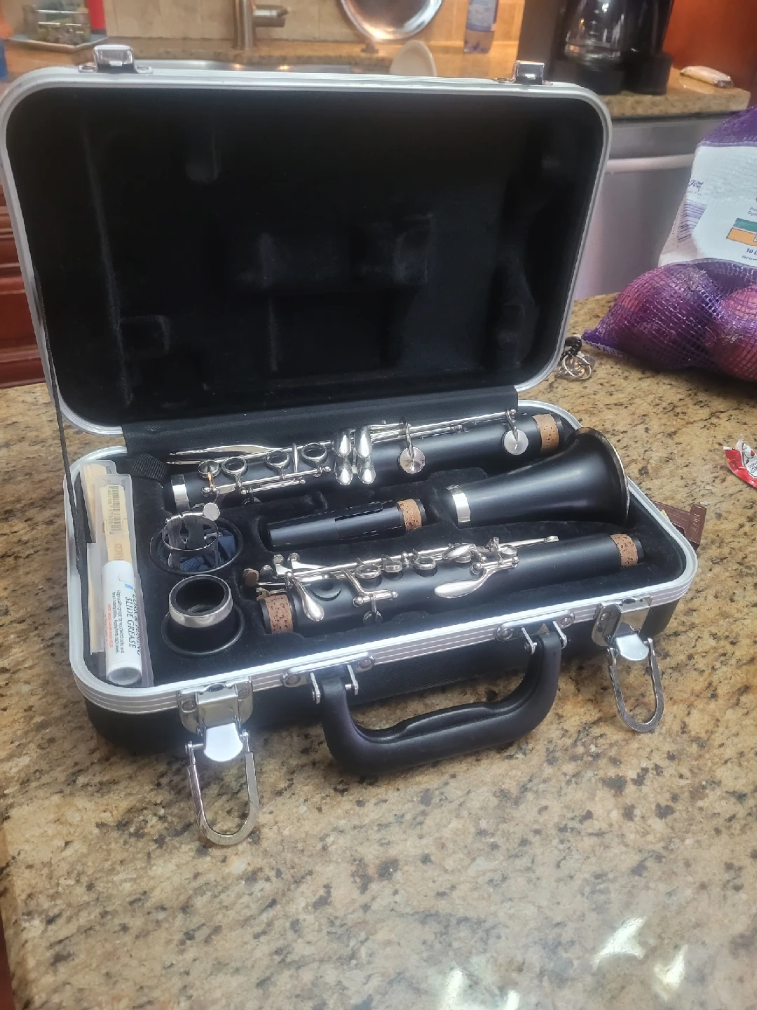 Clarinet with Case and Accessories