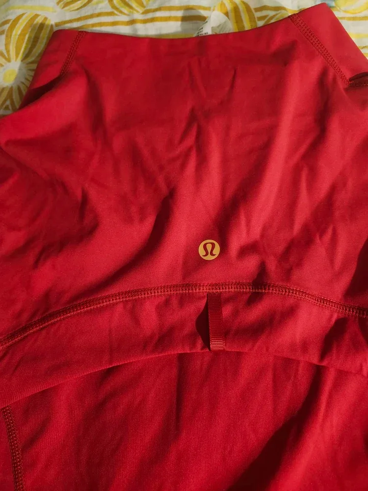 NWT Red Lululemon Define Jacket w/ Gold Accents image indicator(6)