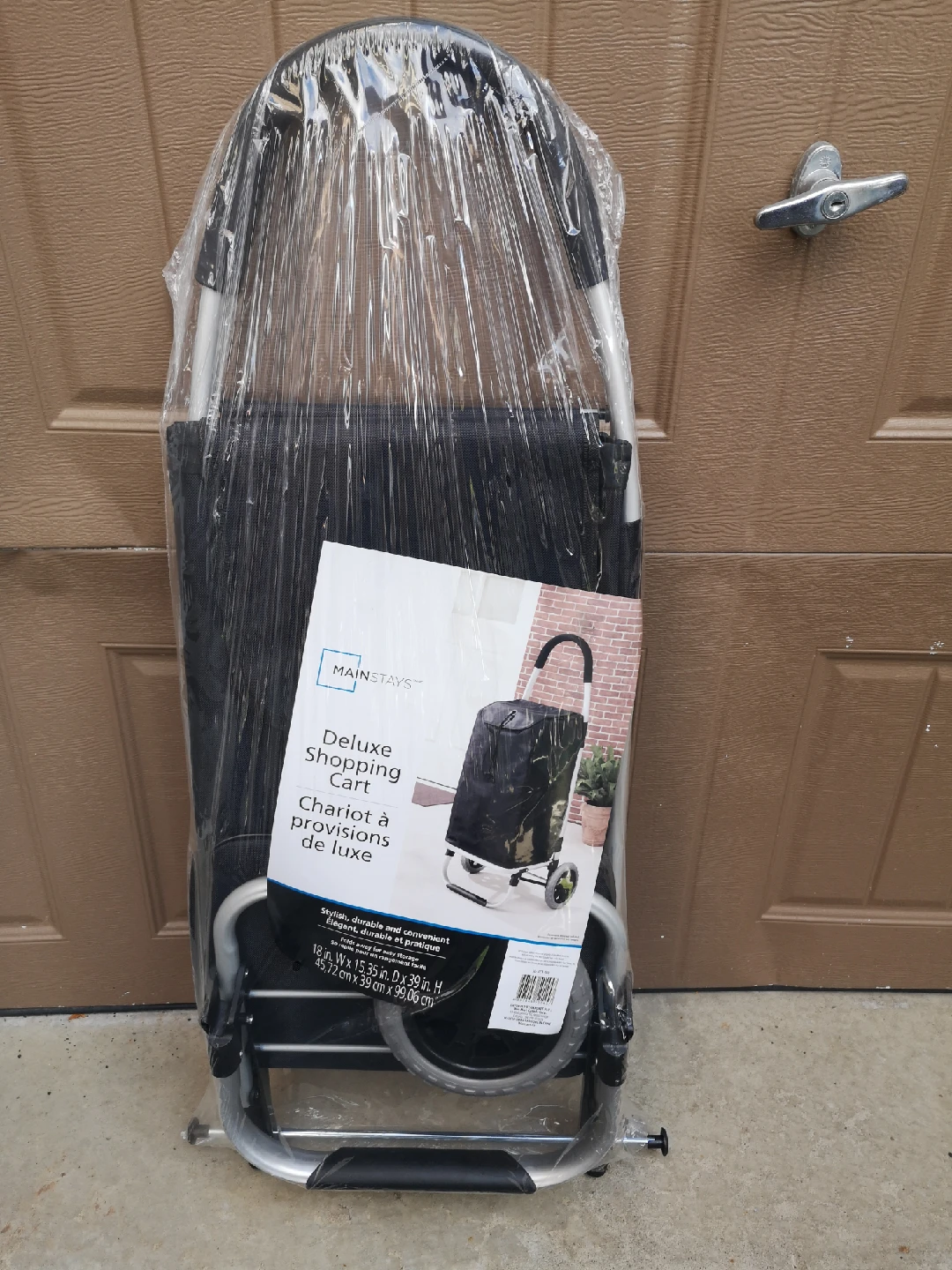 Mainstays Deluxe Shopping Cart - New in Package!