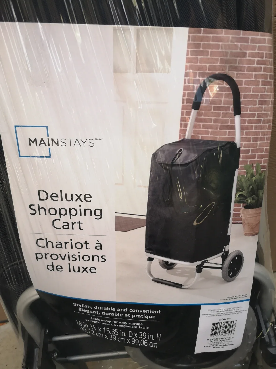 Mainstays Deluxe Shopping Cart - New in Package! image indicator(2)