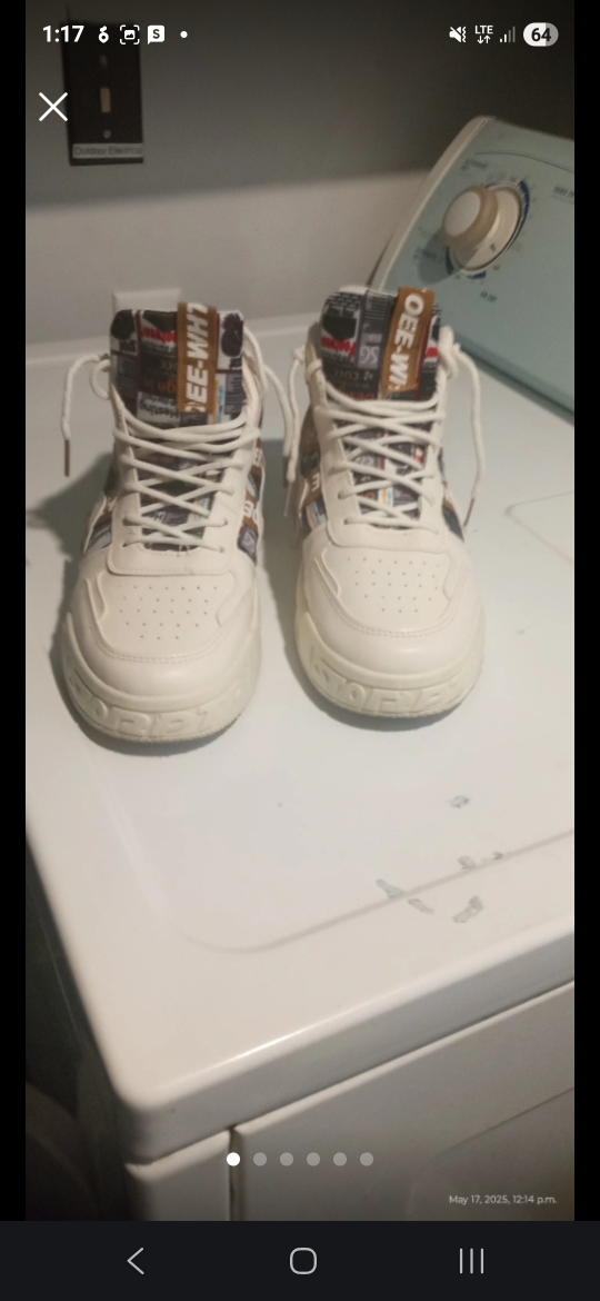 Off-White High-Top Sneakers