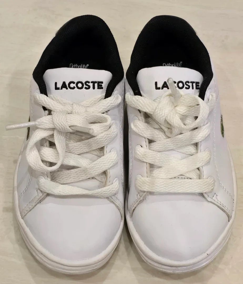 Lacoste White Sneakers! - Size 9 Kids image indicator(3)