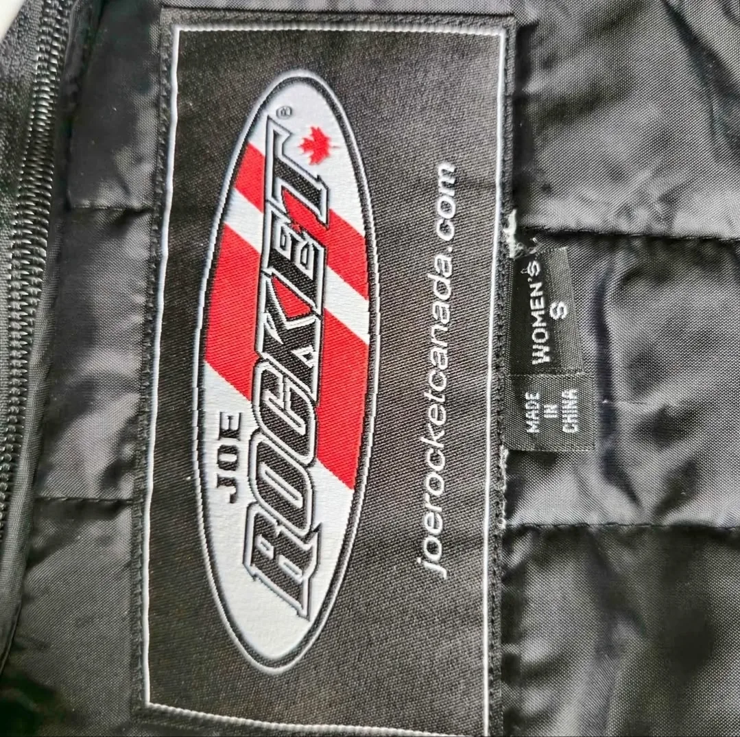 Brand New Lady Joe Rocket Motocycle Leather Jacket. Size S-M image indicator(2)