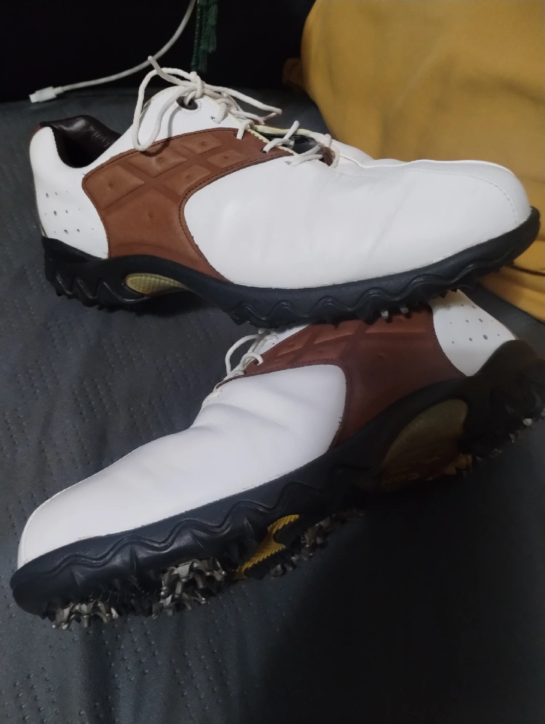 Golf Shoes - White and Brown - photo 2