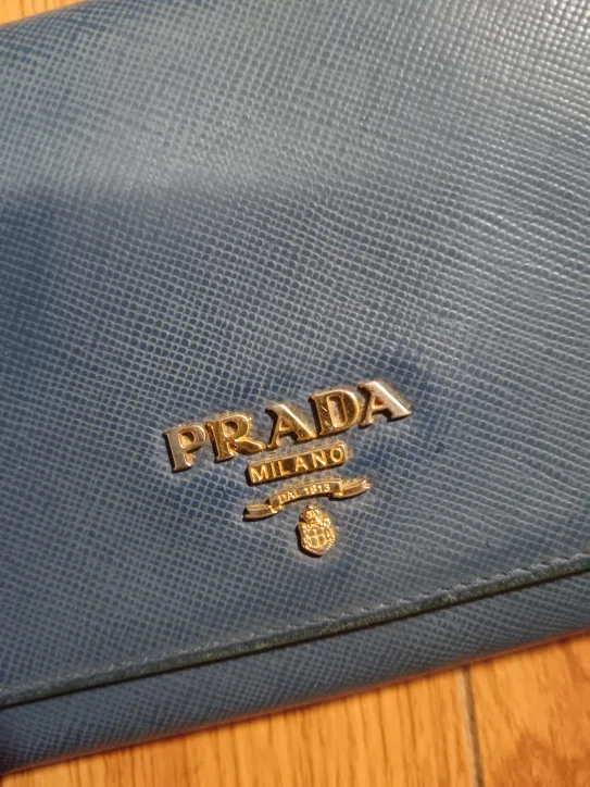 Prada Saffiano Metal Bluette Wallet image indicator(2)