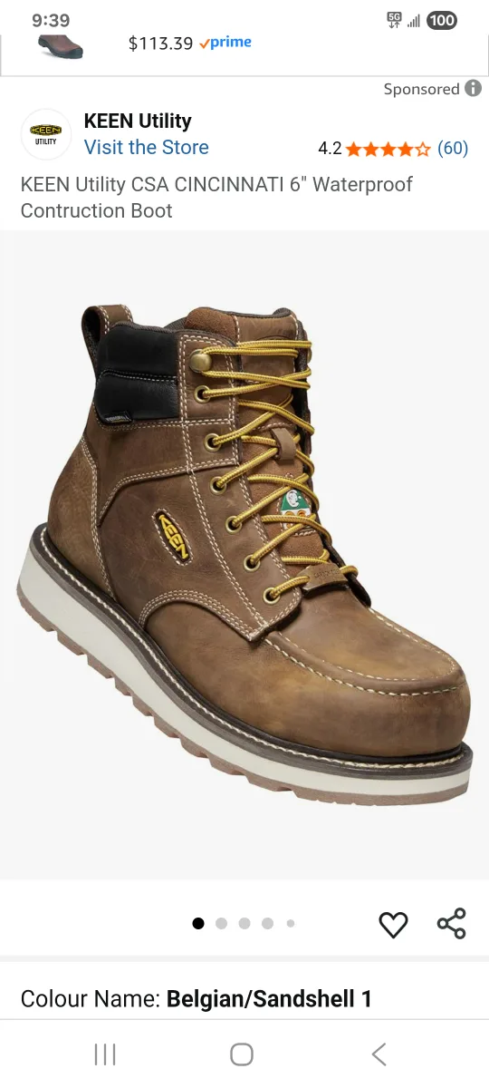 KEEN Utility CSA Cincinnati 6" Waterproof Boots image indicator(2)