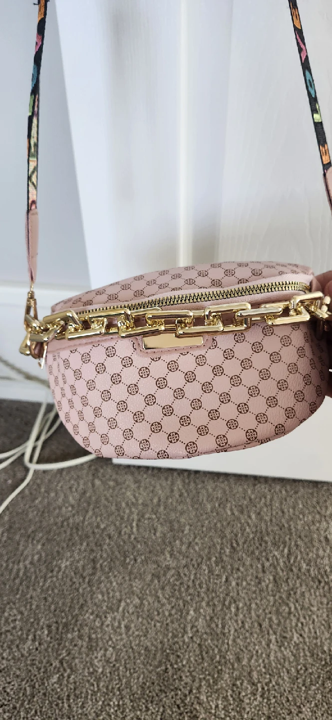 Pink Fanny Pack with Gold Chain(New) - photo 2