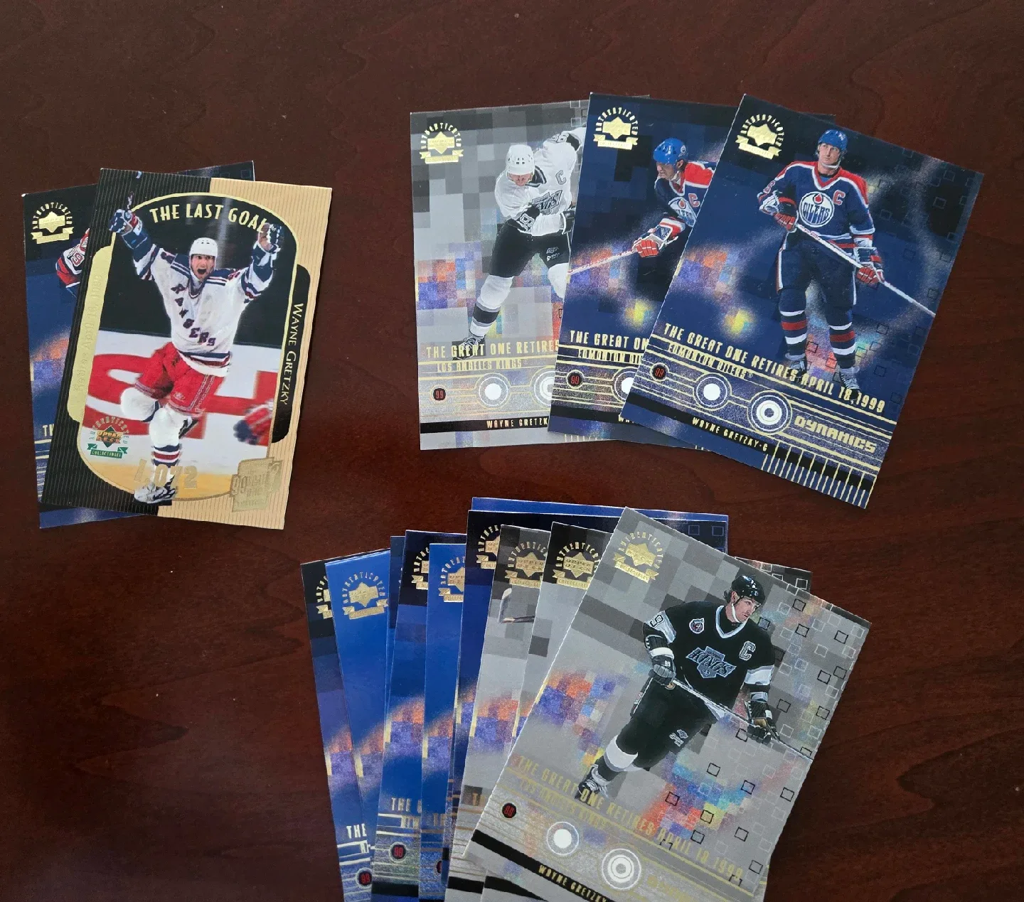 2 Sets Wayne Gretzky Retirement Card Sets. $20ea. image indicator(3)