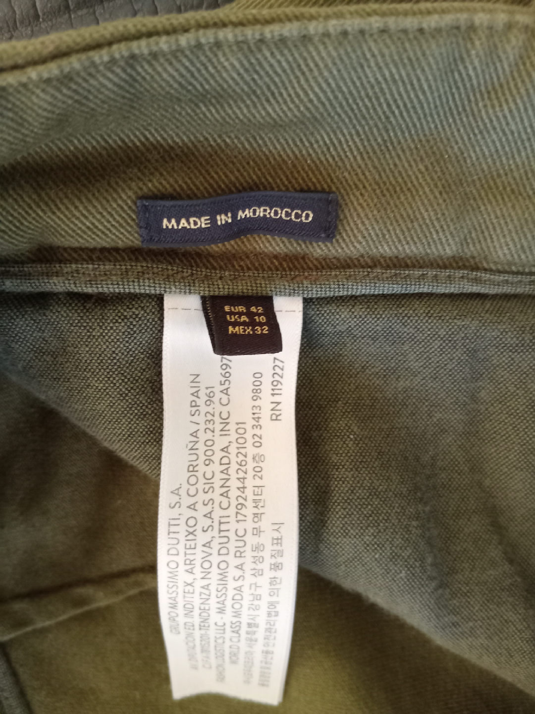 Massimo Dutti Olive Green Pants Size 10 - photo 3