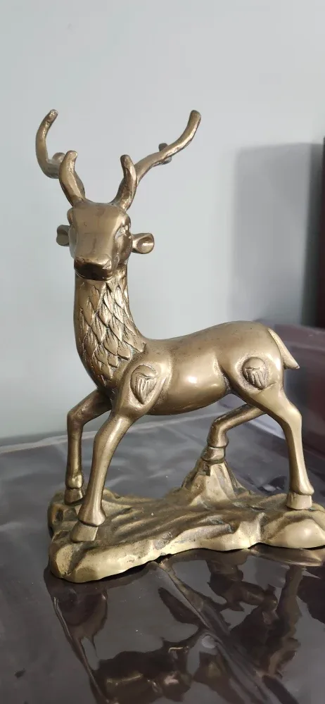 Solid Brass Deer Figurine image indicator(2)