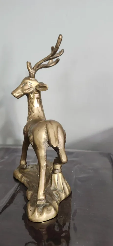 Solid Brass Deer Figurine image indicator(3)