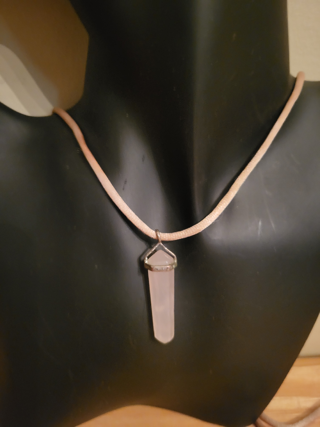Rose Quartz Crystal Necklace
