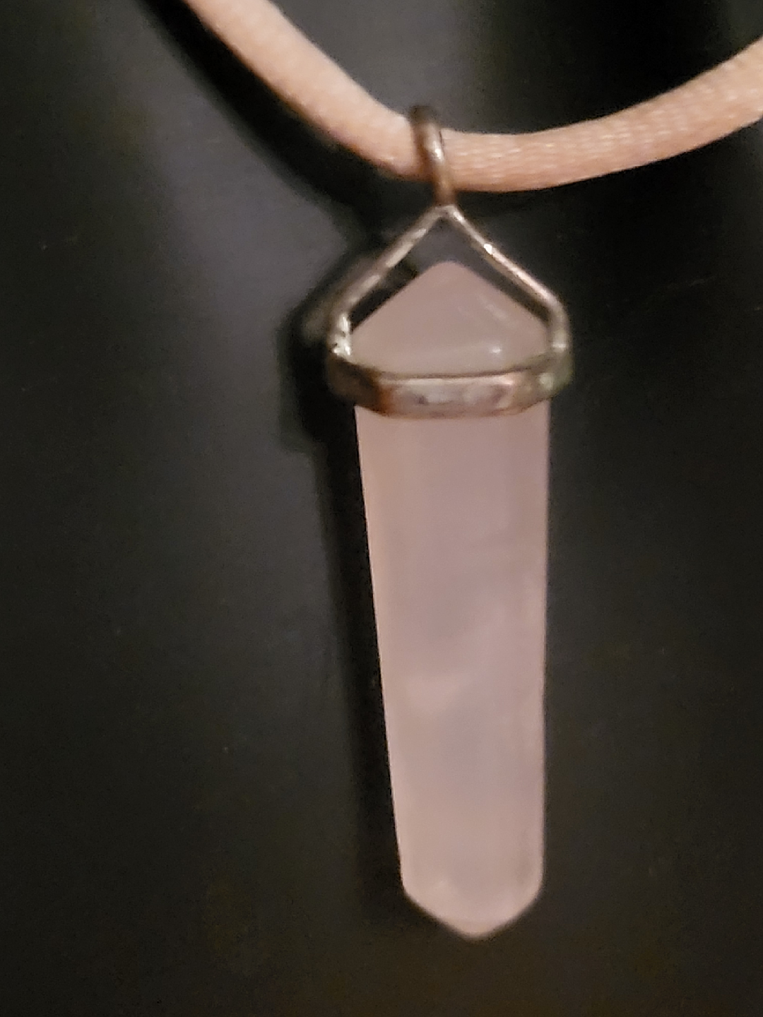 Rose Quartz Crystal Necklace - photo 2