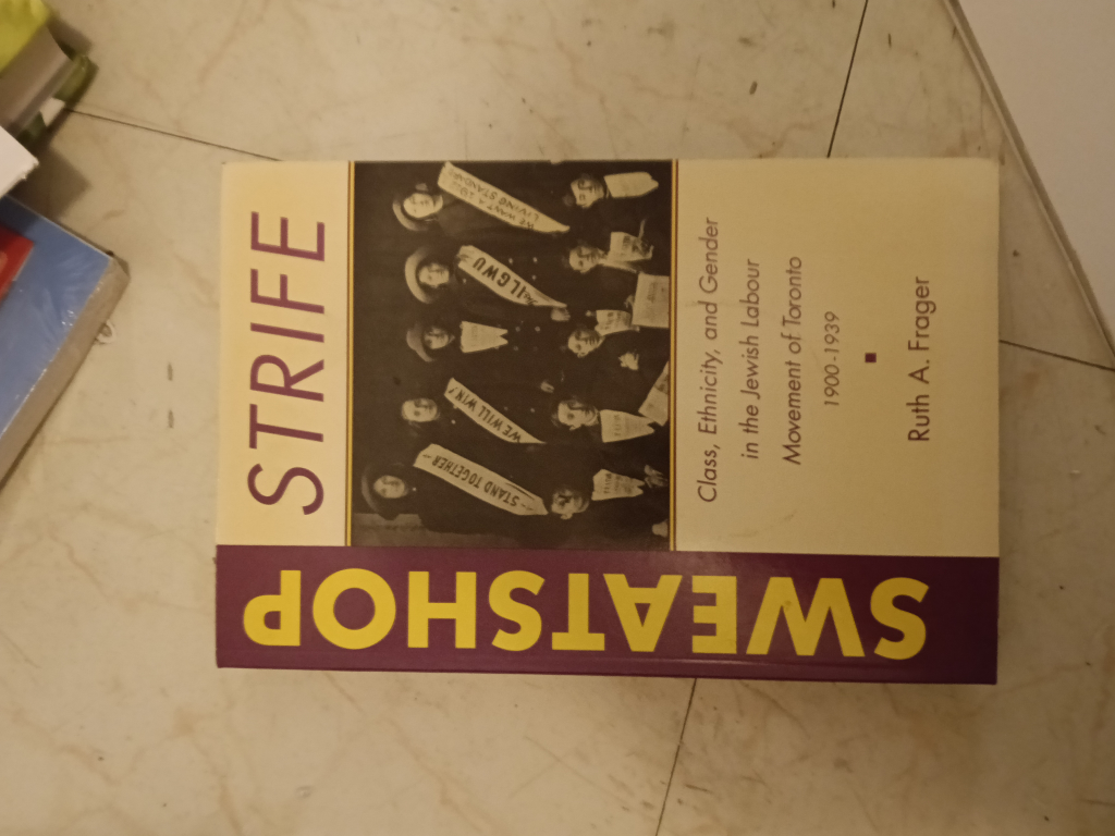Strife Sweatshop Book by Ruth A. Frager