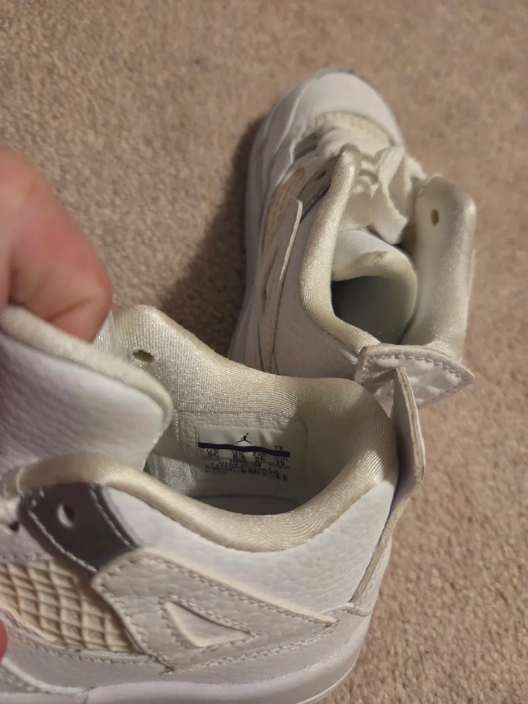 Jordan 4 Retro White Toddler Shoes image indicator(5)