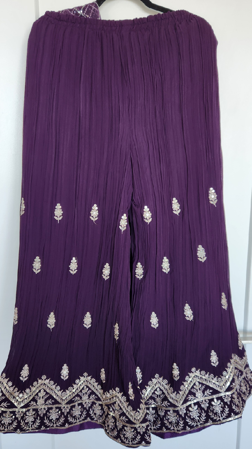 ** BRAND NEW - Heavy Work Purple Short Anarkali Indian Outfit - photo 4