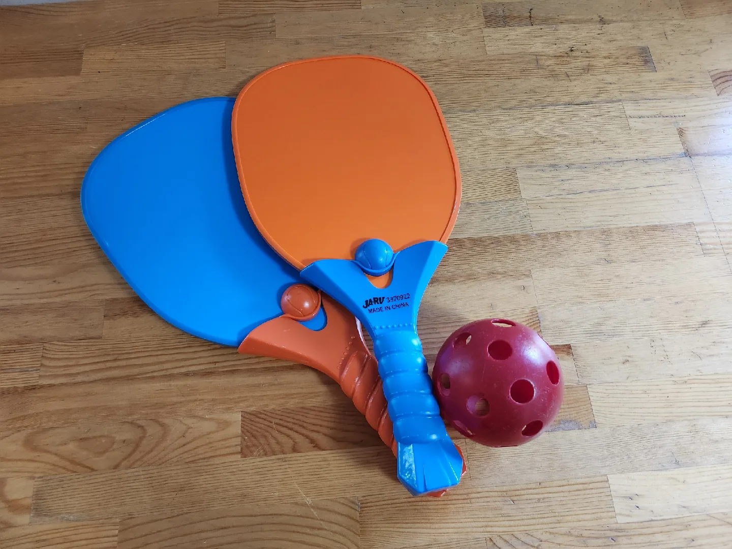 JARU Paddle Ball Set - Orange & Blue ❤️ thumbnail