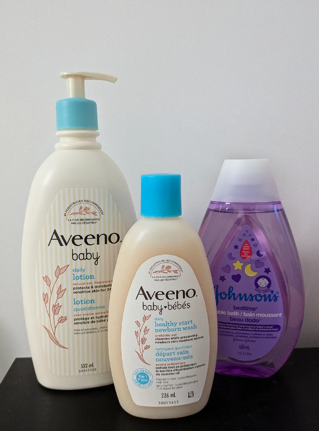 Brand New Aveeno Baby & Johnson's Bedtime Bubble Bath thumbnail