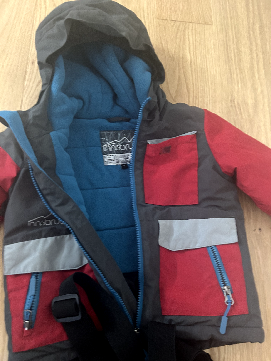 Innsbru Kids Snowsuit Set - Red/Grey/Black - photo 2