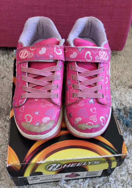 Heelys Dual Up X2 Hot Pink/White/Hearts - Youth 4 - photo 2