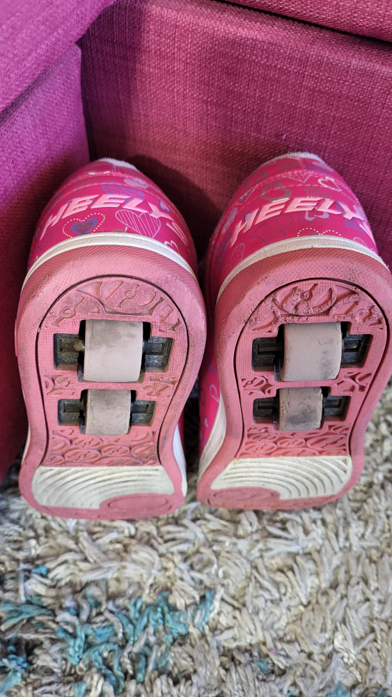 Heelys Dual Up X2 Hot Pink/White/Hearts - Youth 4 - photo 3