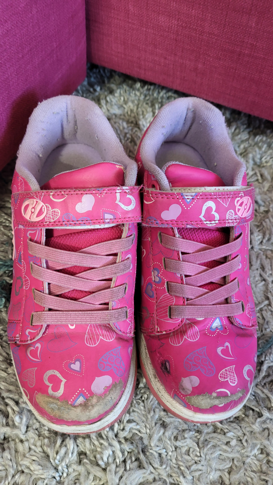 Heelys Dual Up X2 Hot Pink/White/Hearts - Youth 4 - photo 4