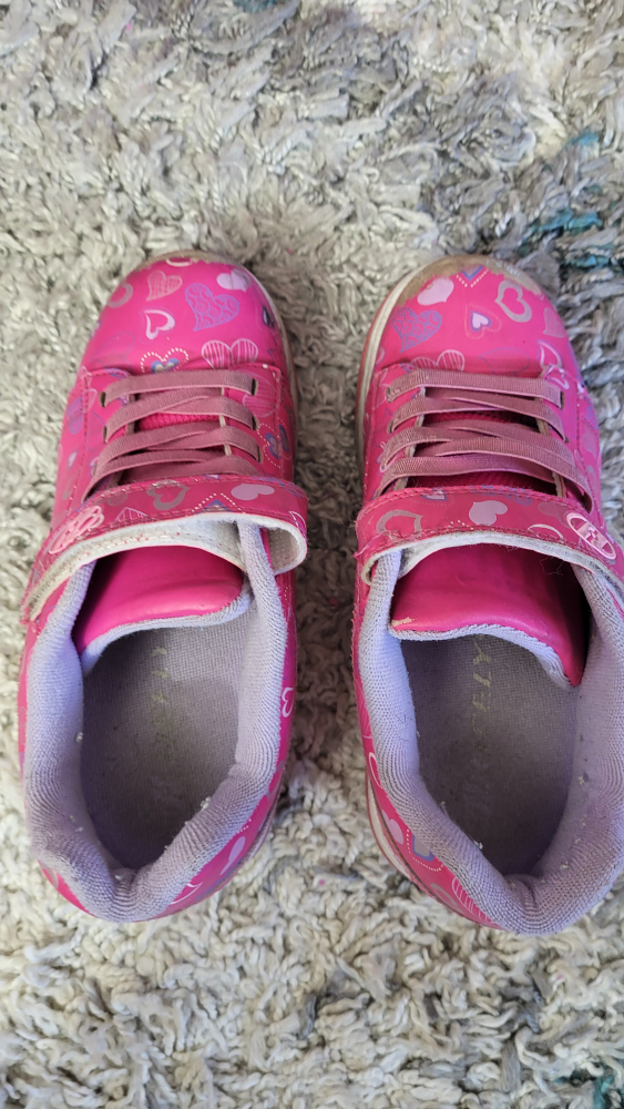 Heelys Dual Up X2 Hot Pink/White/Hearts - Youth 4 - photo 5