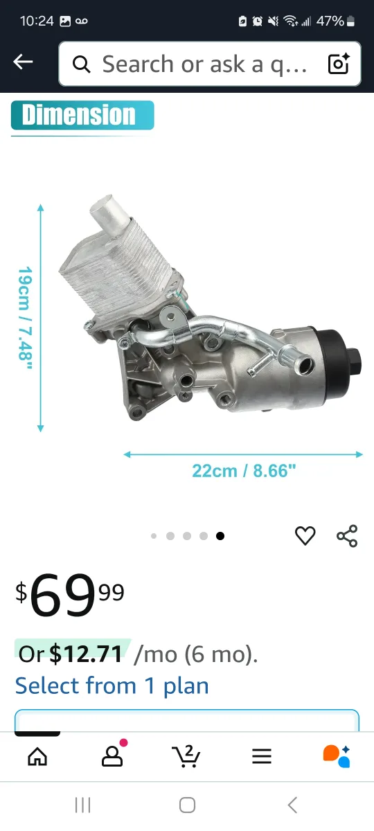 Engine Oil Filter Adapter Housing image indicator(2)