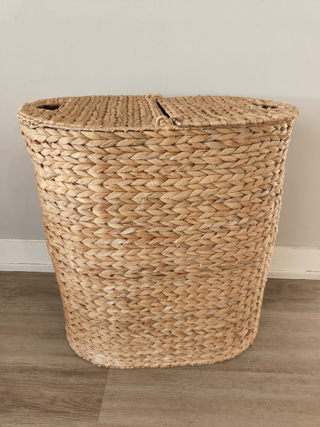Woven Hamper with Lid