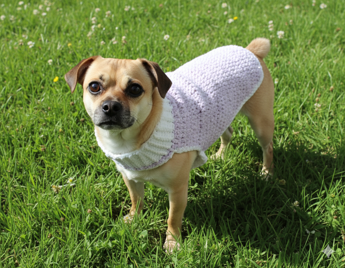 crochet dog coat