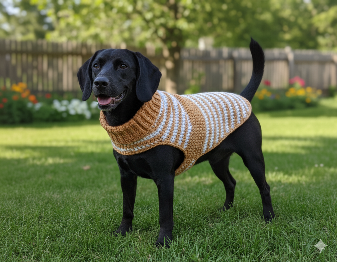 crochet dog coat - photo 3