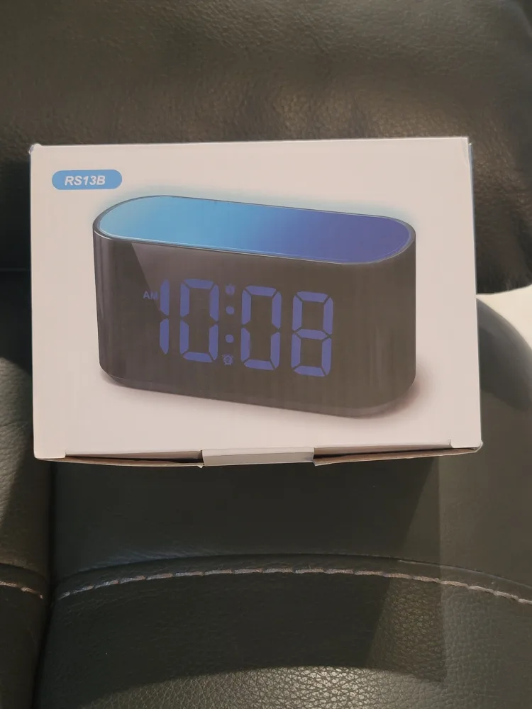 HOUSBAY RS13B Digital Alarm Clock - New in Box! thumbnail