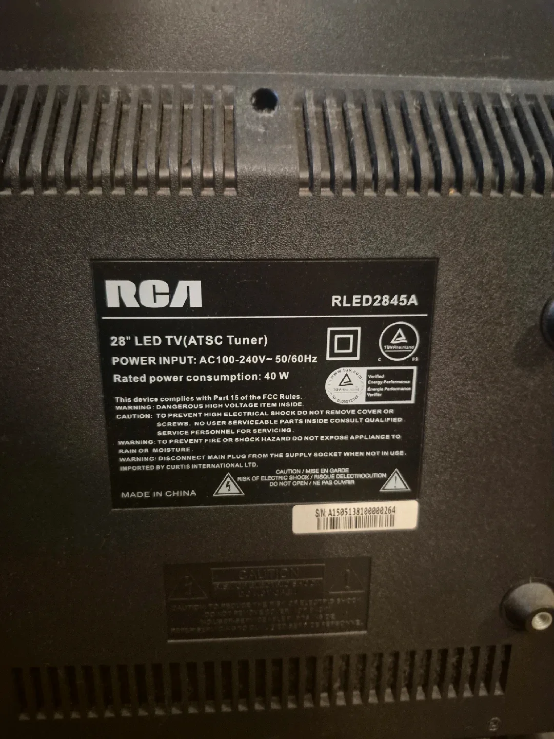 RCA 28" LED TV - RLED2845A image indicator(3)