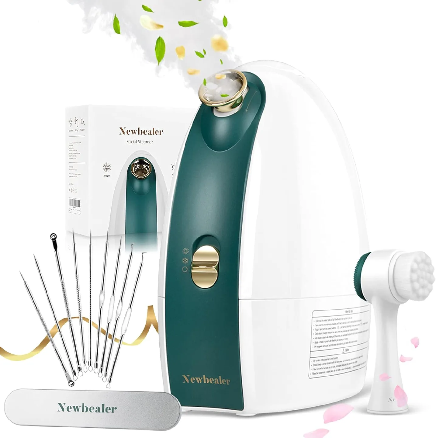 Newbealer Facial Steamer, 3in1 Aromatherapy Face Humidifier thumbnail