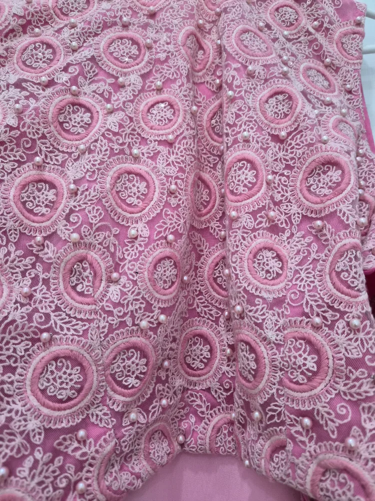Pink Lehenga Skirt and Top Set image indicator(4)