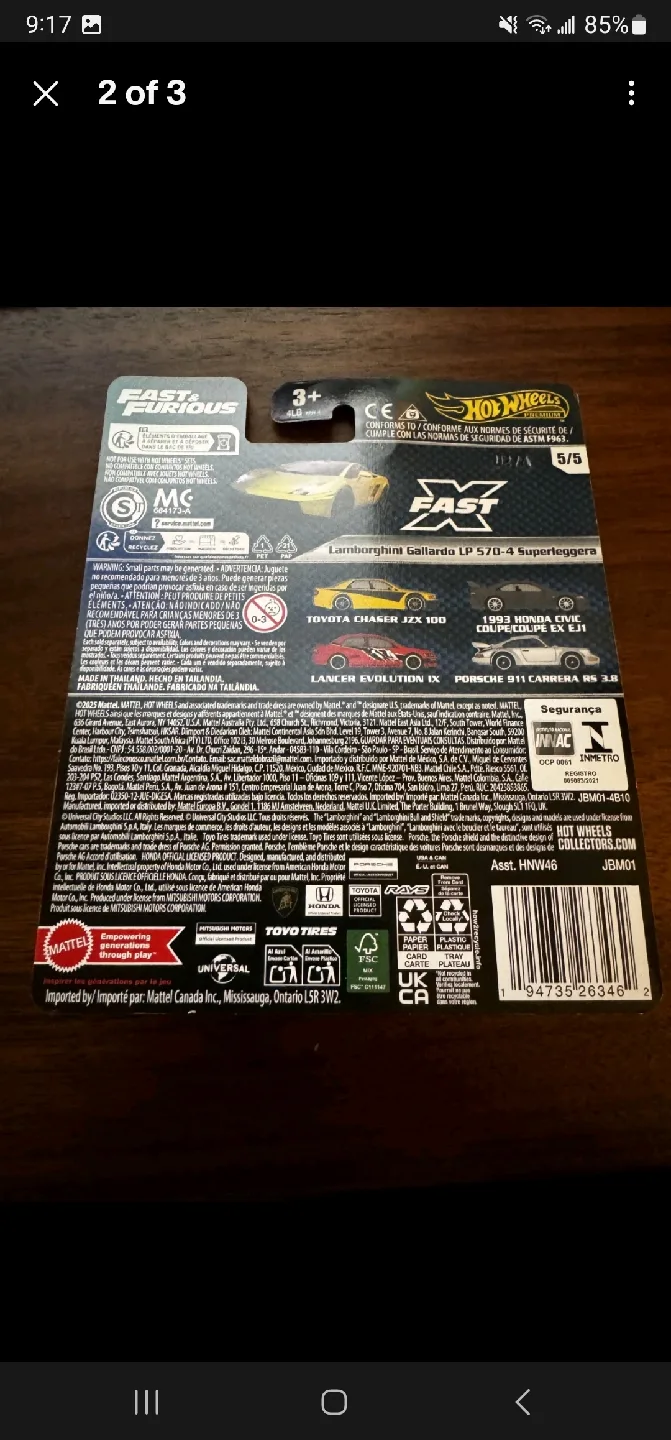 Hot Wheels Fast & Furious Lamborghini Gallardo image indicator(2)