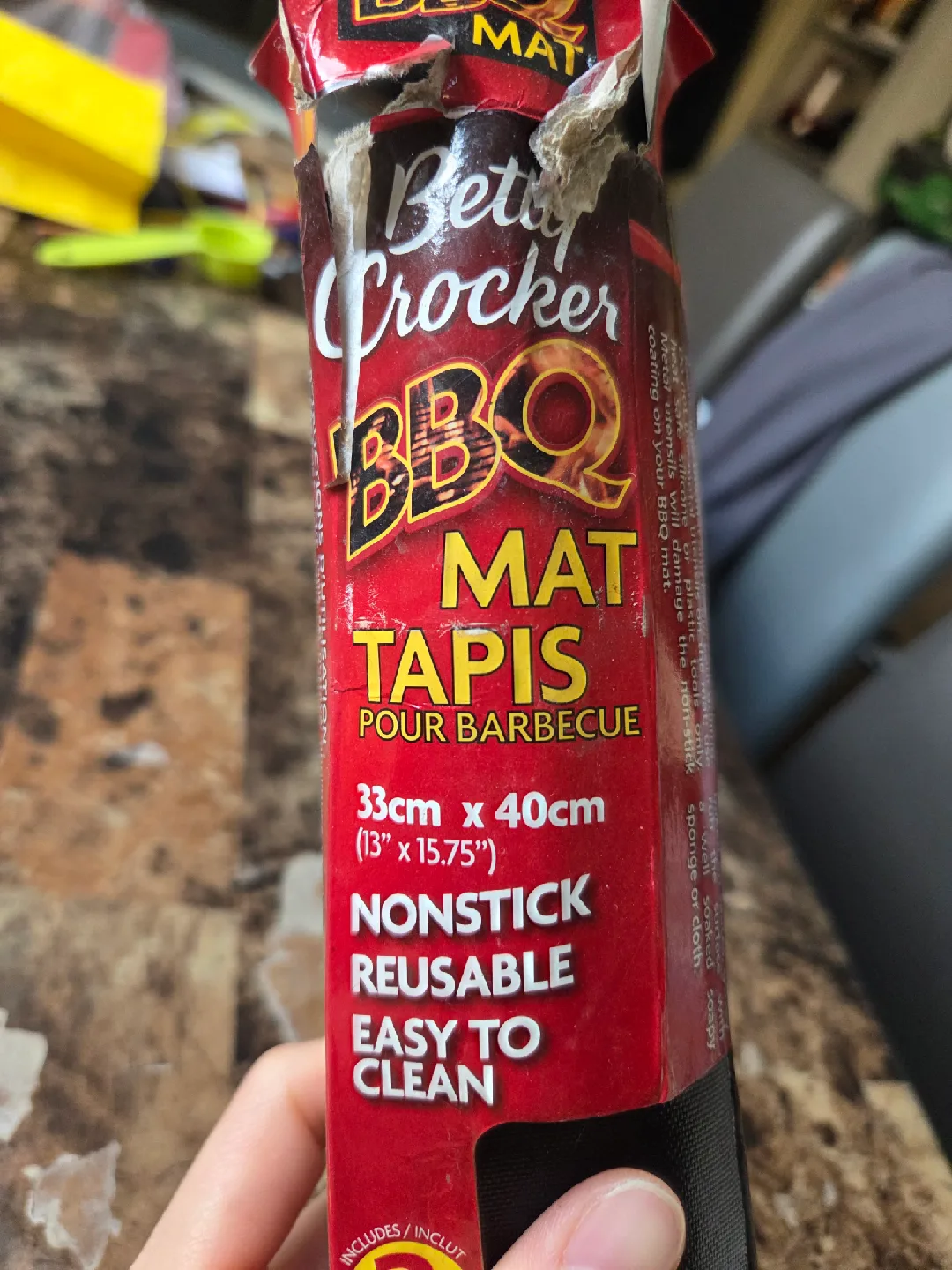 Like New Tapis BBQ Mat 13"×16" Nonstick Reusable, Easy To Clean image indicator(2)